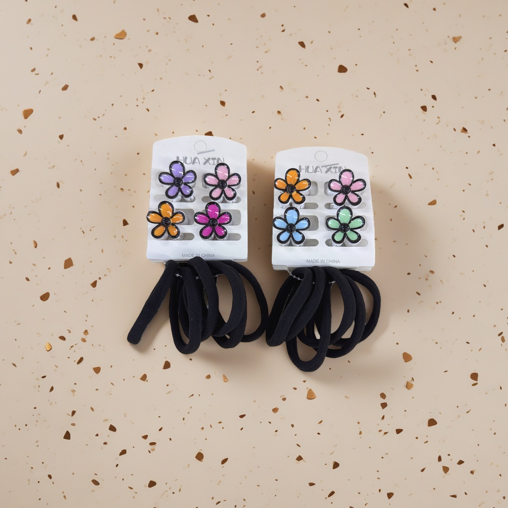 Colorful flower hair bands, cute hair accessories for girls, fashionable hair ties, a perfect hair binding tool