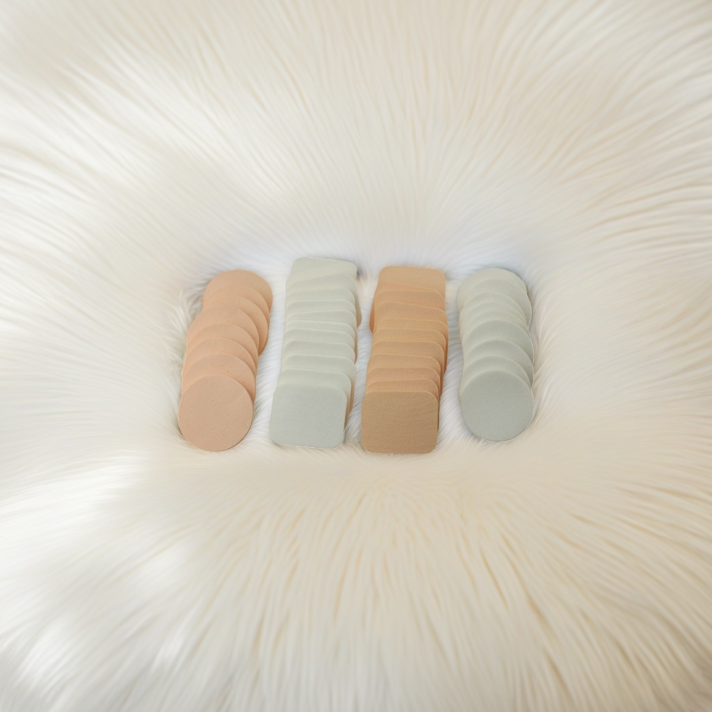Round powder puff, square powder puff, dry and wet dual-purpose sponge foundation, bb cream, fine and soft cotton pad wholesale