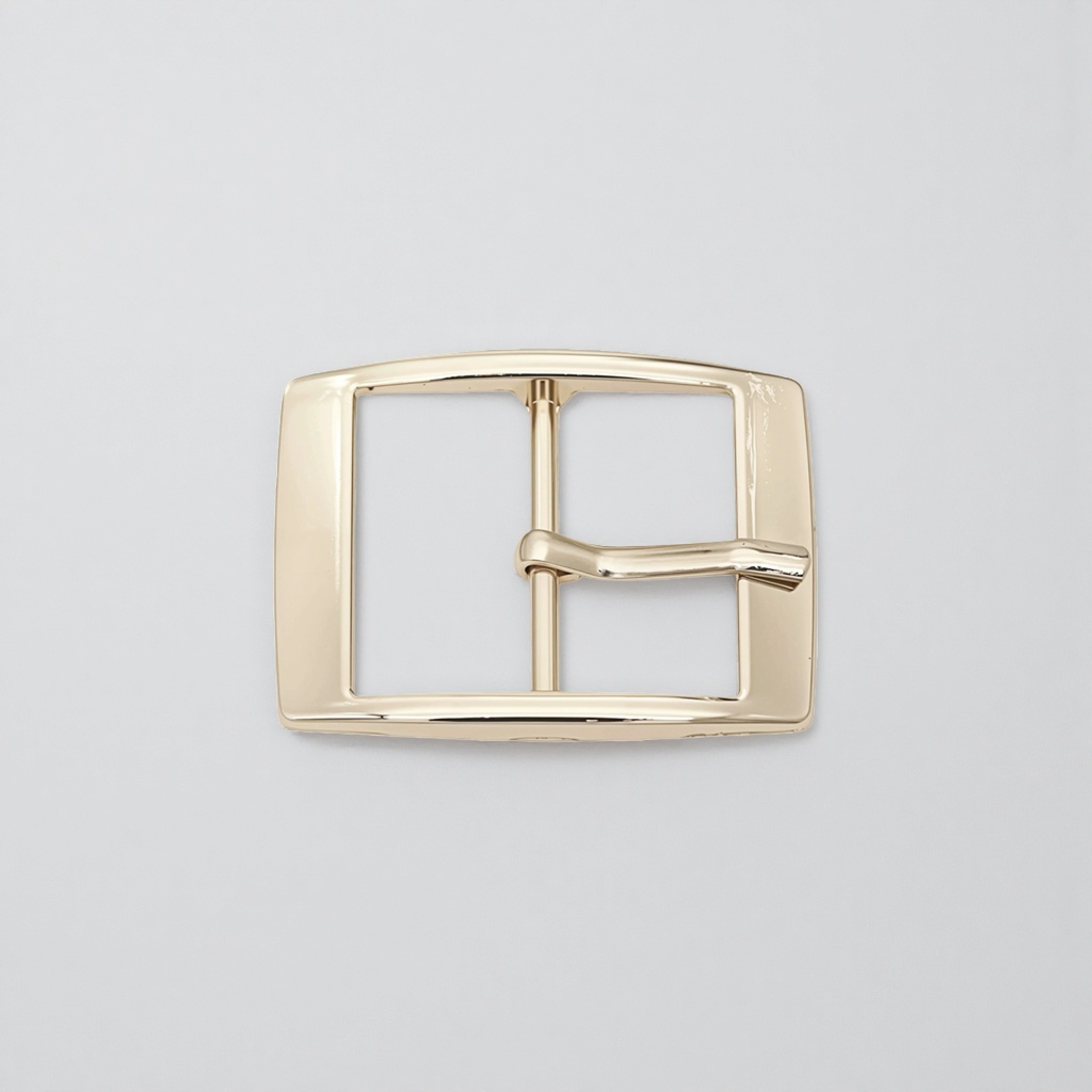 Golden belt buckle men's simple metal belt buckle men's classic and fashionable real belt buckle Specification image