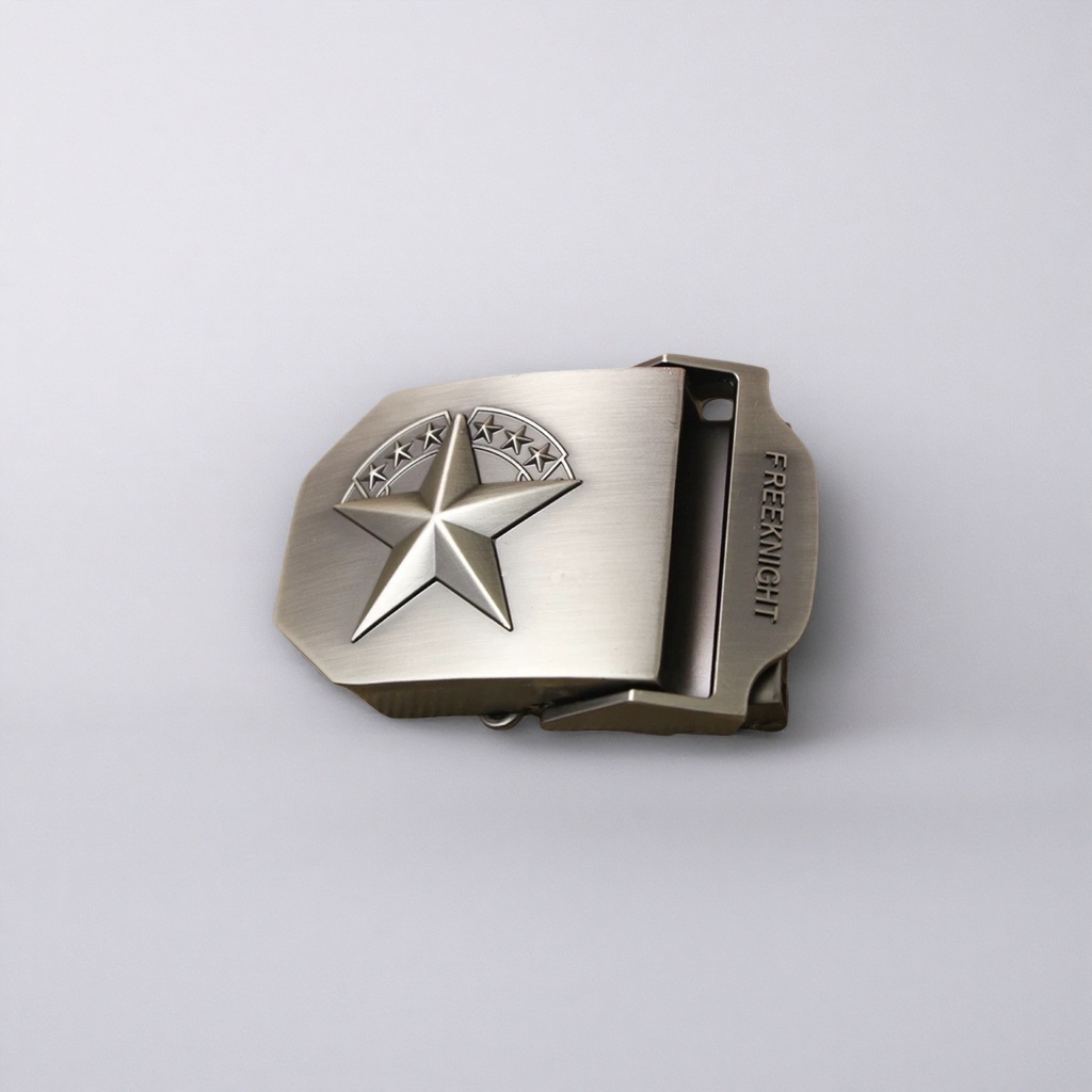 Metal buckle, belt buckle, men's simple and fashionable business casual leather buckle details Picture