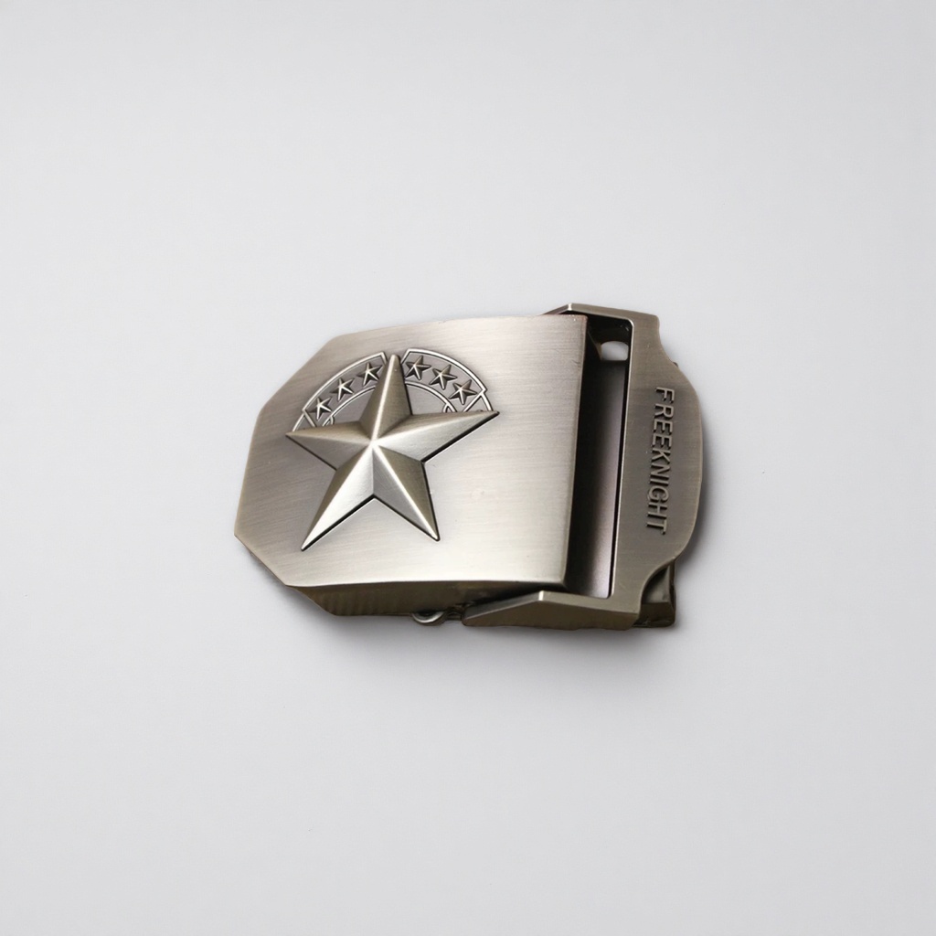 Metal buckle, belt buckle, men's simple and fashionable business casual leather buckle Specification image