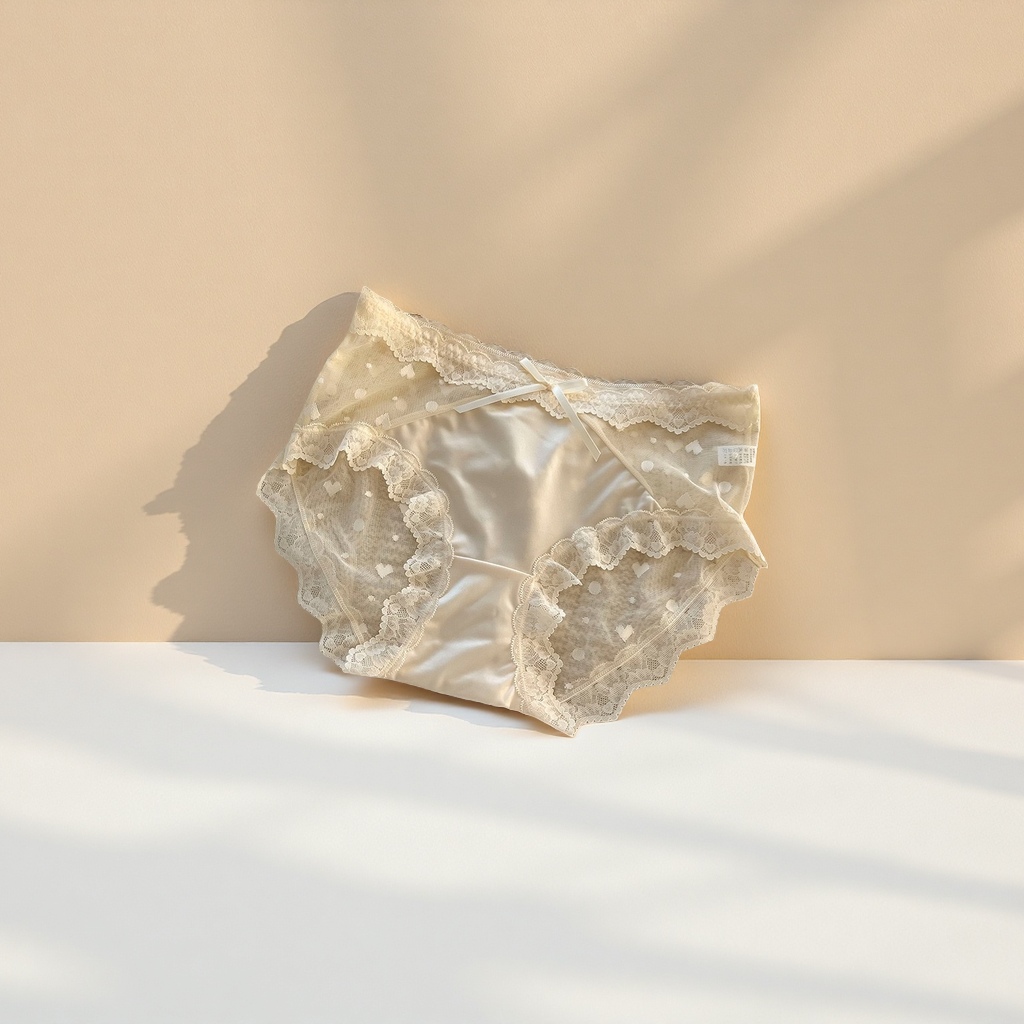 蕾丝边饰纯棉内裤透气舒适柔软贴身