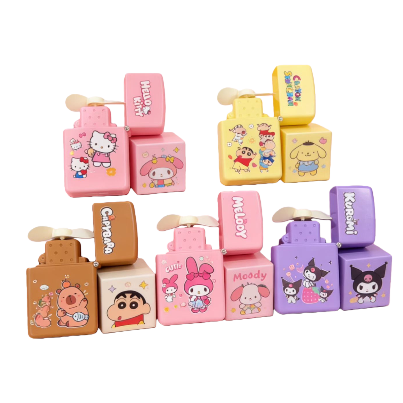 Cute cartoon-shaped mini fan, portable small fan, a cool and cooling summer wonder Item Picture