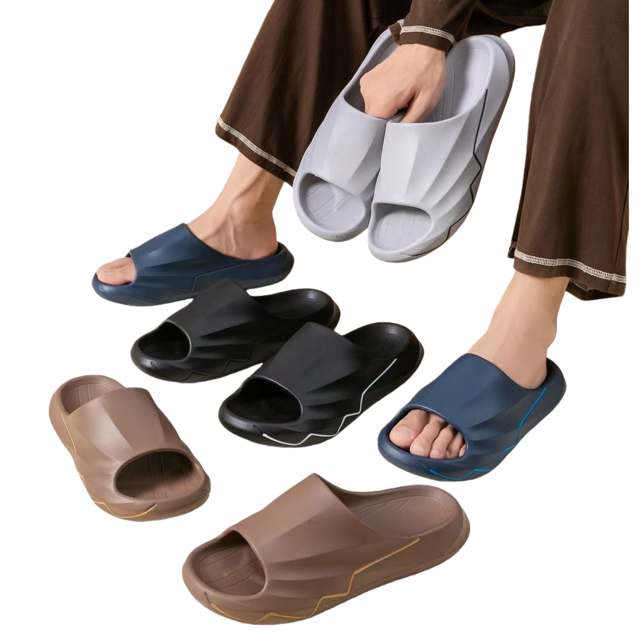 拖鞋/夏季拖鞋/洞洞鞋/拖鞋夏季/拖鞋女夏季居家白底实物图