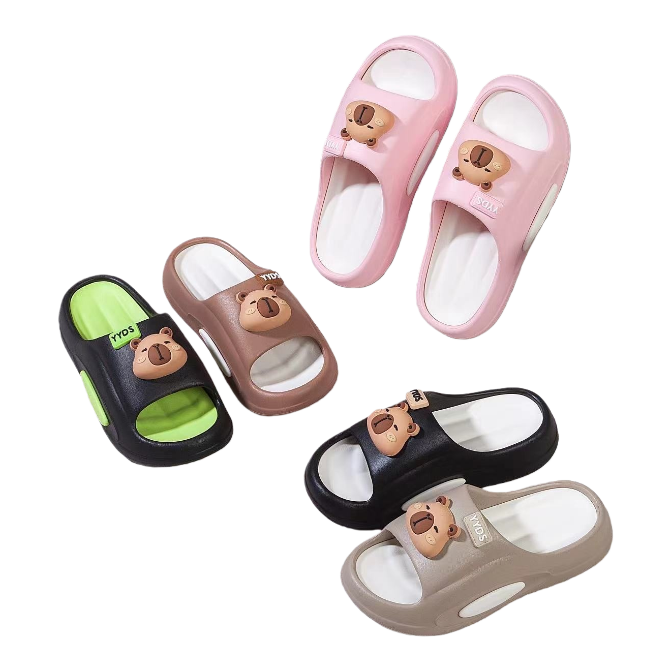 拖鞋/夏季拖鞋/洞洞鞋/拖鞋夏季/拖鞋女夏季居家白底实物图