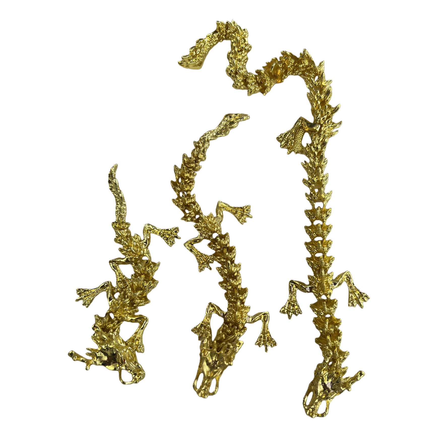 The new alloy dragon figurines come in various sizes and can also be played with Item Picture