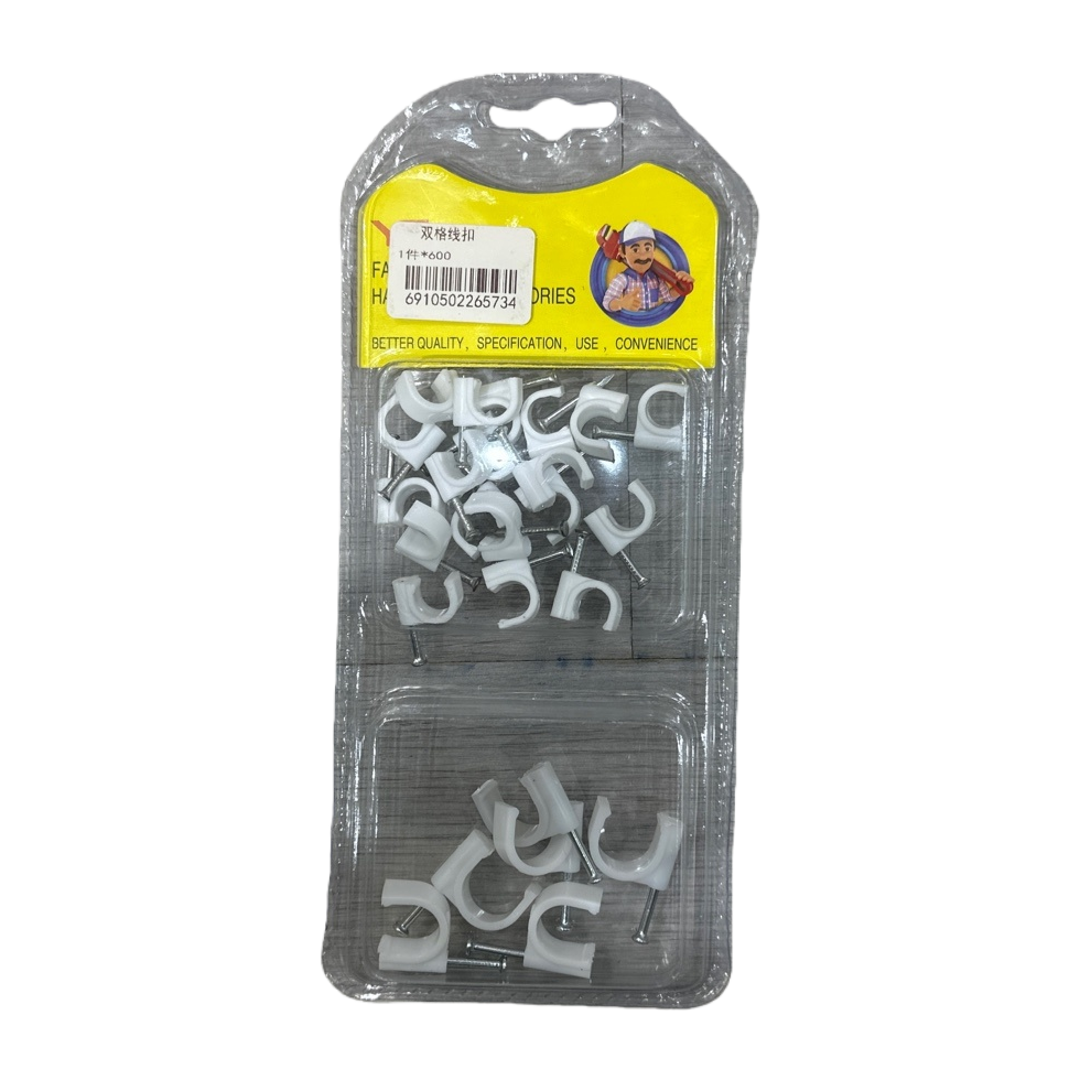 Double-groove wire buckle + plastic wire buckle packaging Item Picture