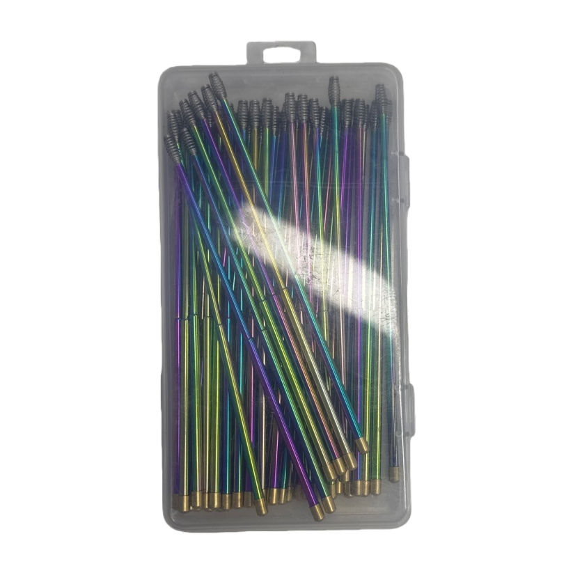 Portable, waterproof and dustproof transparent storage box set for color metal brush heads Item Picture