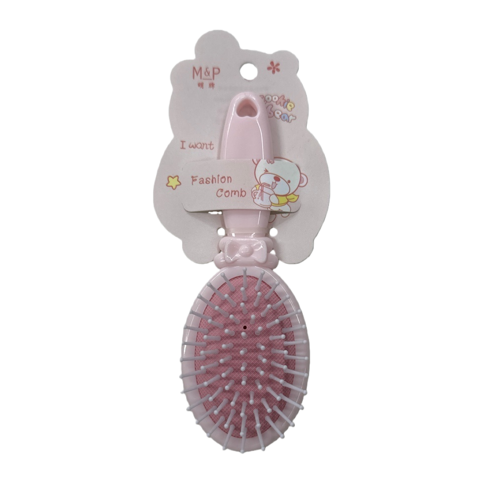 The pink comb has smooth teeth and is anti-static. It is a perfect hair combing tool for girls Item Picture