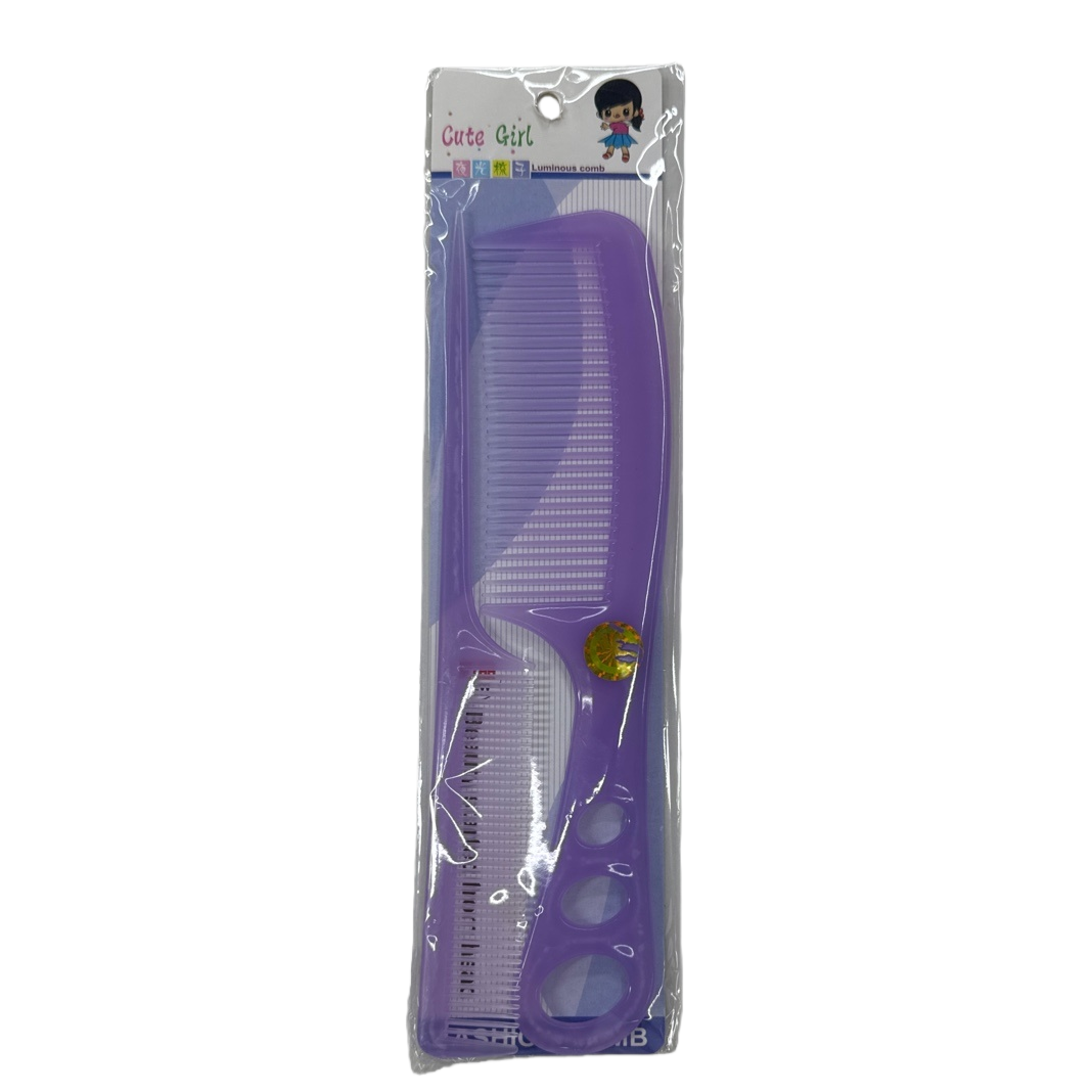 Purple crystal comb, a hair-combing tool in the shape of a comb, a beauty and hair care wonder Item Picture