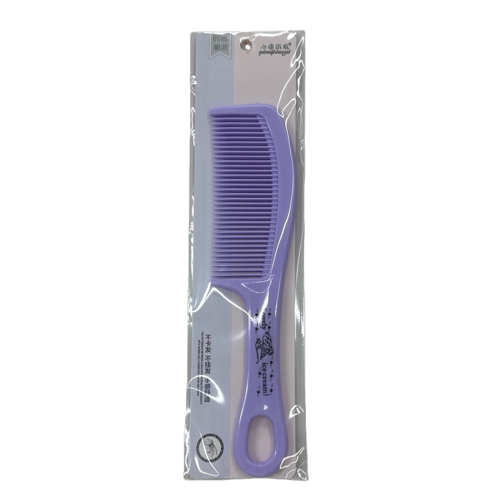 Purple crystal comb set, home beauty comb, hair care comb, anti-static comb Item Picture