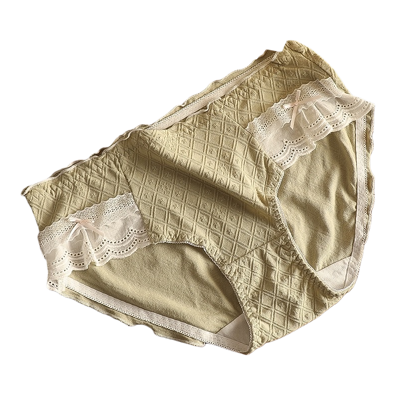 蕾丝装饰+内裤白底实物图