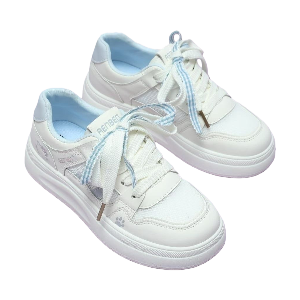 White sports shoes are breathable, comfortable, anti-slip, wear-resistant, lightweight and casual Item Picture