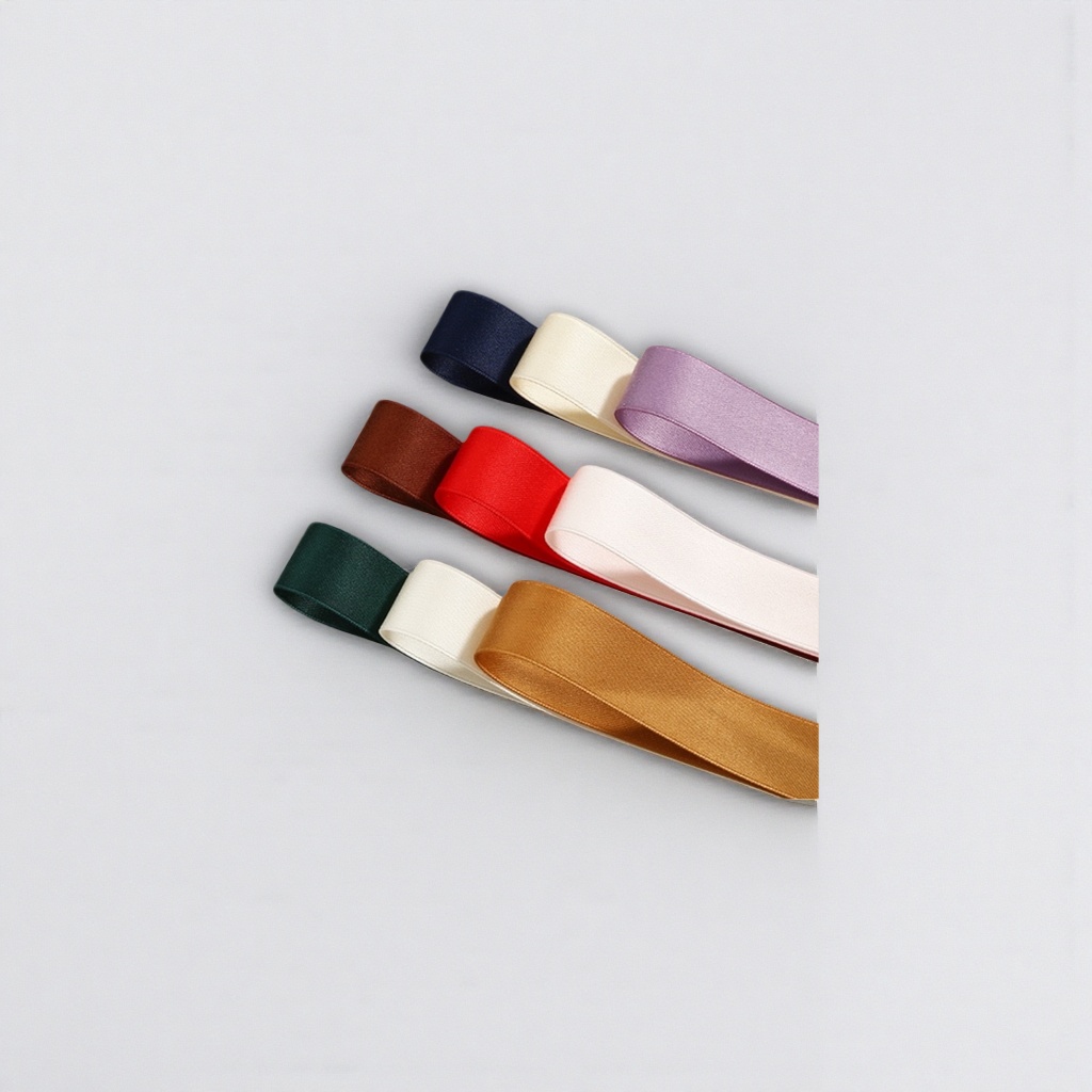 The gift box is decorated with colorful ribbons. The ribbons are 100cm and available in 5 colors