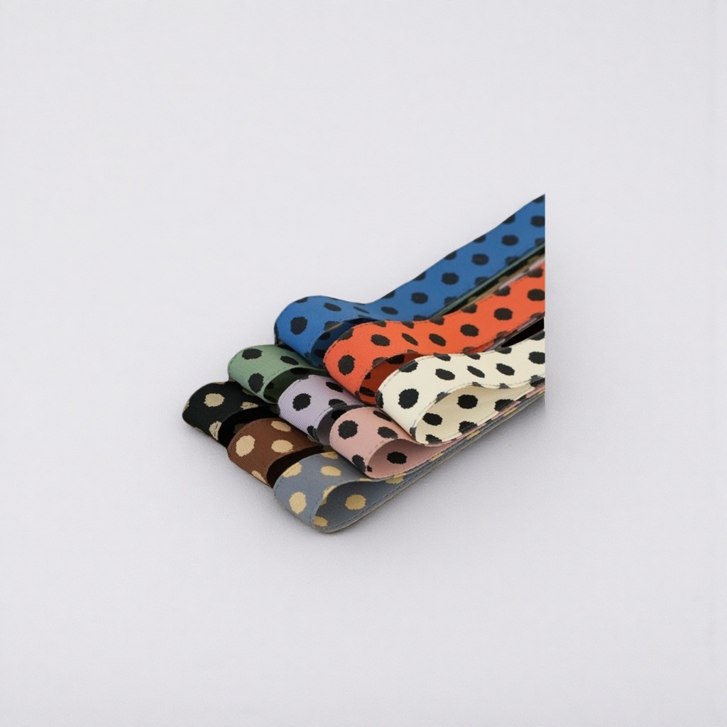 Colorful polka dot fabric tape, fashionable decorative fabric tape, exquisite fabric accessories, 100cm Application Scenario