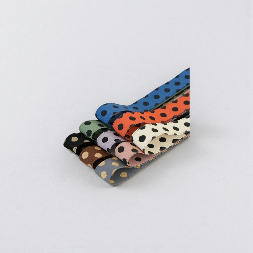 Colorful polka dot fabric tape, fashionable decorative fabric tape, exquisite fabric accessories, 100cm