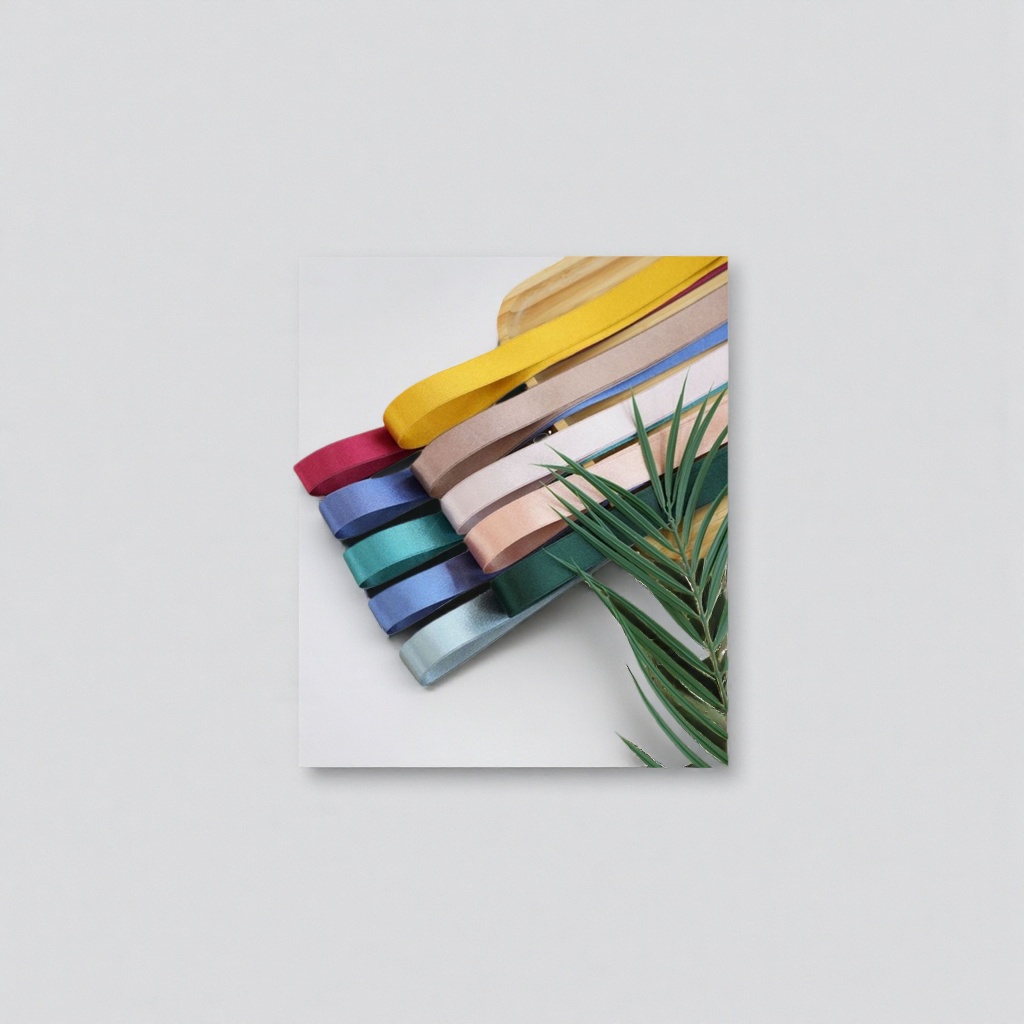 شريط شريط ملون مزخرف بشريط حرير طوله 20 مترا Specification image