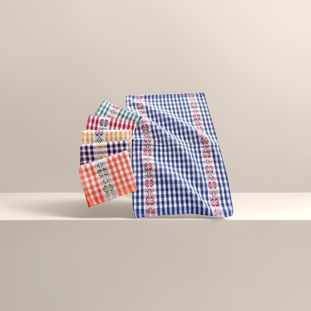 Color tartán patrón servilletas hogar absorbente suave limpieza paño de cocina Application Scenario