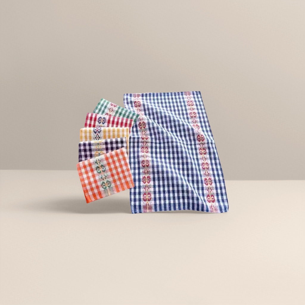 Color tartán patrón servilletas hogar absorbente suave limpieza paño de cocina Specification image