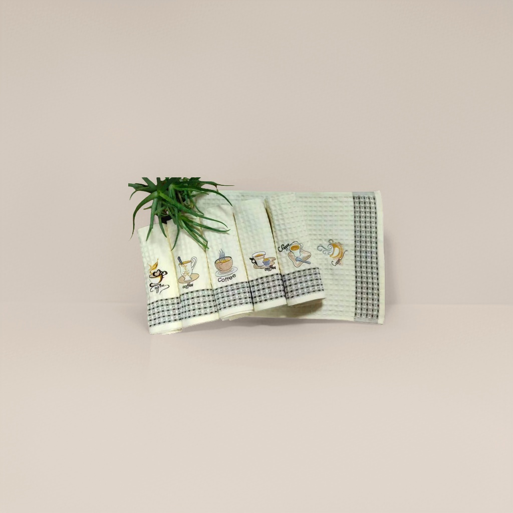 Coffee-themed towels are soft, absorbent and quick-drying for home use in bathrooms and kitchens Application Scenario