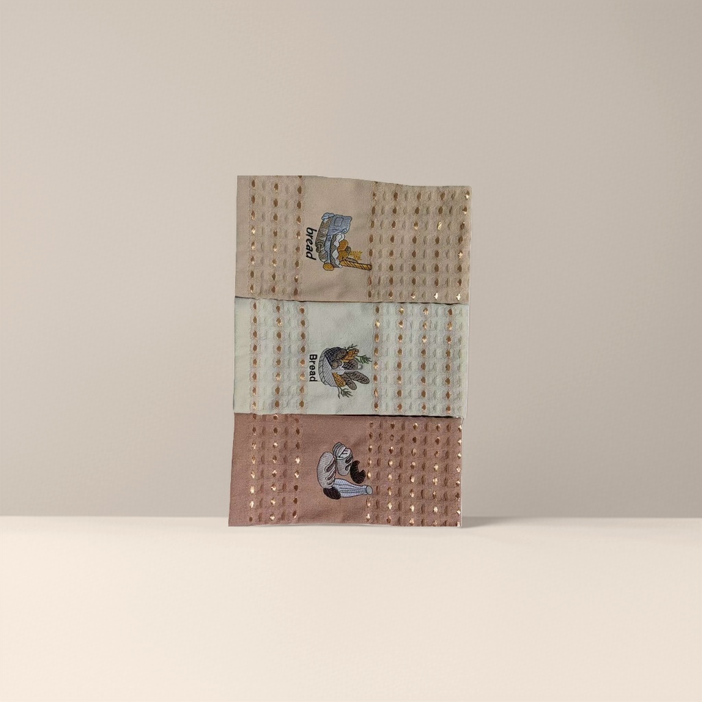Embroidered bread towels are soft and breathable daily household items