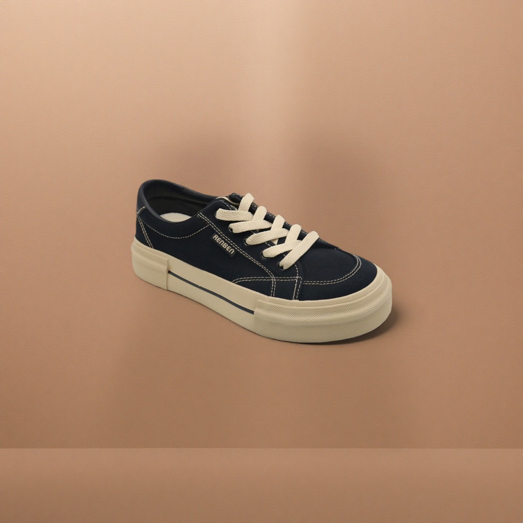 Black canvas casual sports shoes for men, 180g, anti-slip, wear-resistant, breathable and comfortable, classic style Specification image