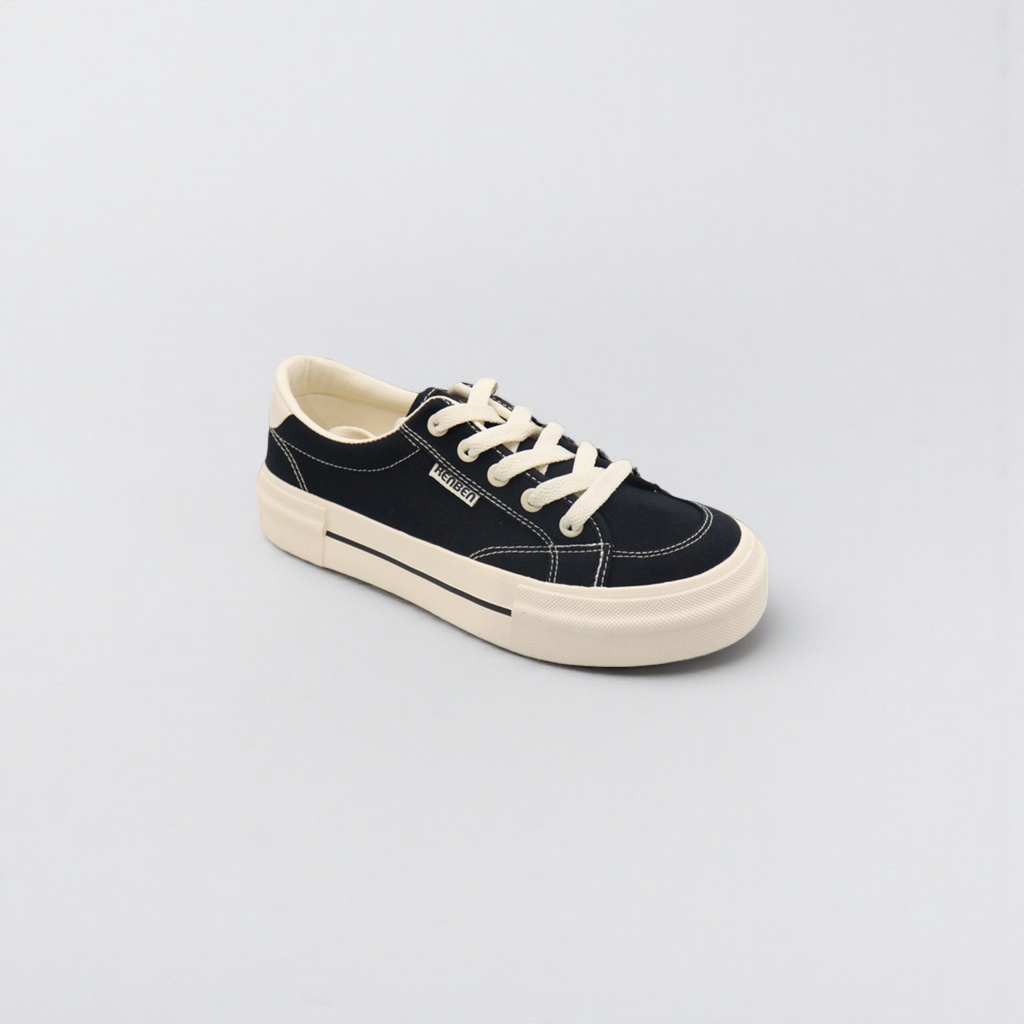 Black canvas casual sports shoes for men, 180g, anti-slip, wear-resistant, breathable and comfortable, classic style details Picture