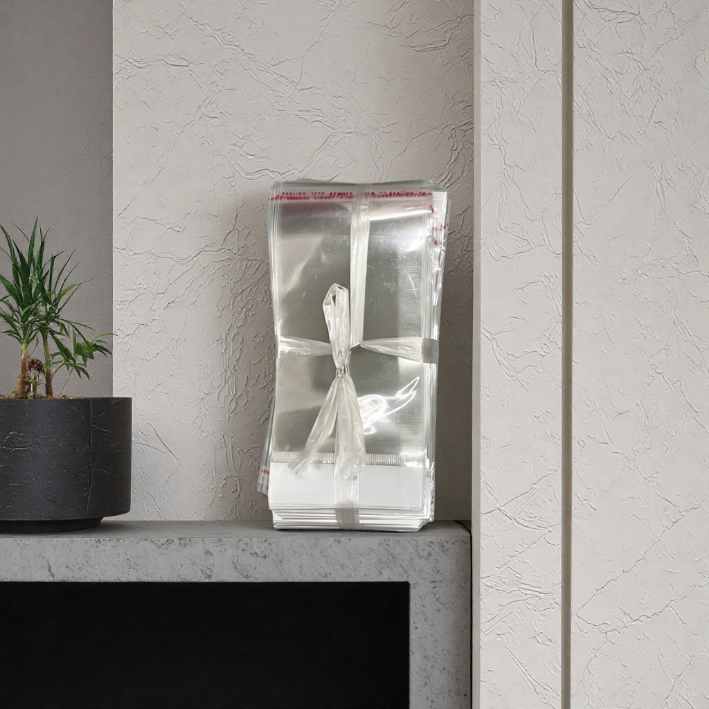 Transparent plastic bags, food-grade, large-capacity reusable packaging bags, household size 142520891 Specification image