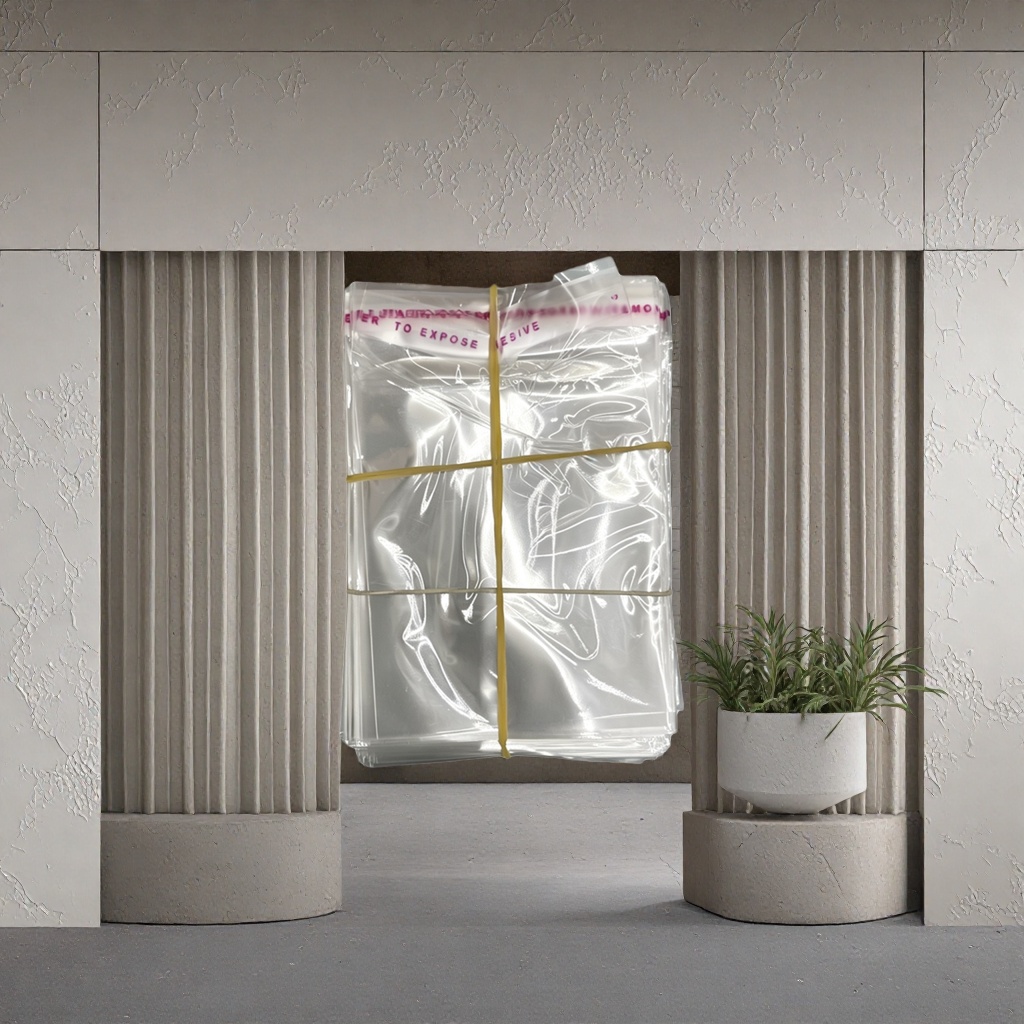 Transparent plastic bag, food-grade large thickened reusable storage bag, 142804749 Specification image