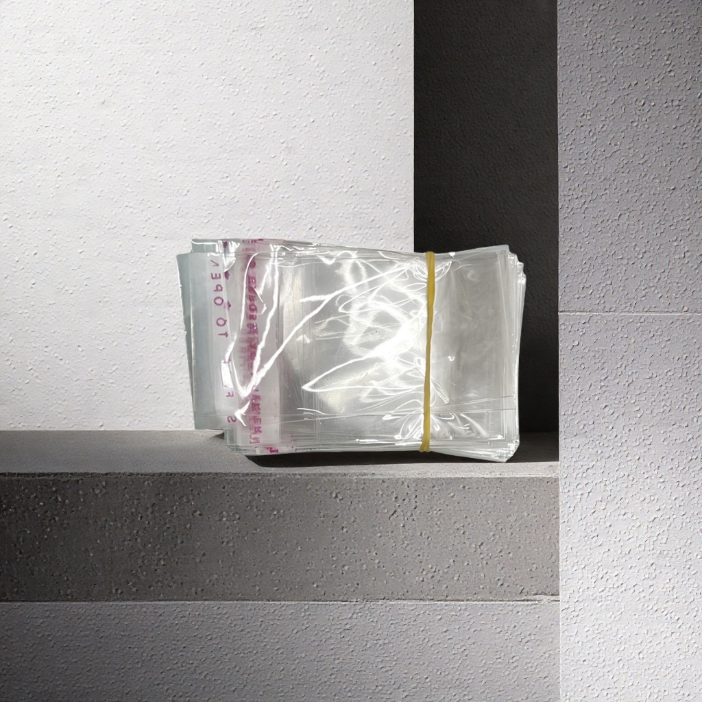 Transparent plastic bags, food-grade, large-capacity, reusable and environmentally friendly packaging bags