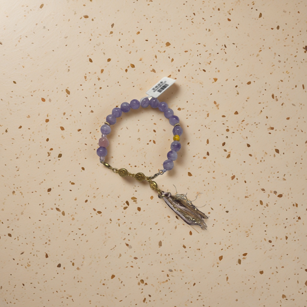A purple beaded bracelet with a simple and fashionable design for women Specification image