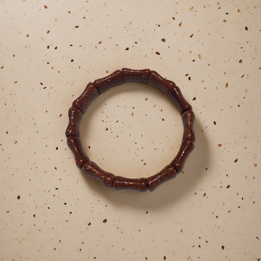 The red bamboo-shaped bracelet is a simple and fashionable accessory for women details Picture
