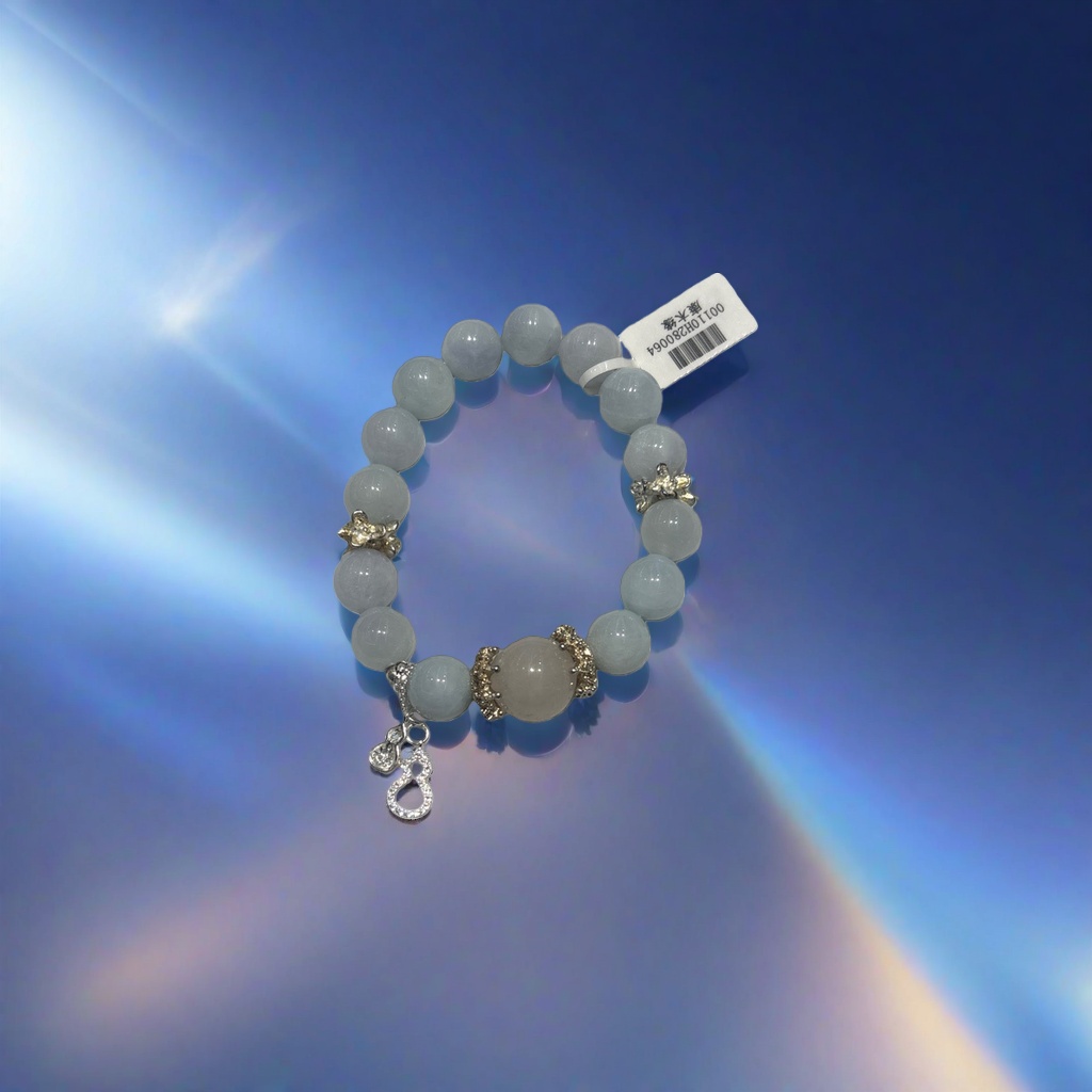 A fashionable and simple pure silver bracelet for women's daily wear Specification image
