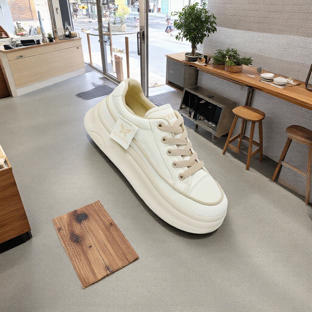 Red canvas casual sports shoes are breathable, comfortable and versatile, a classic style Specification image
