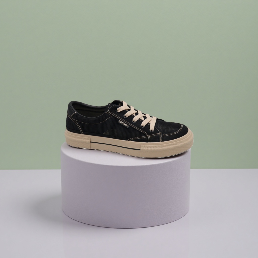 Black canvas casual sports shoes, 180g details Picture