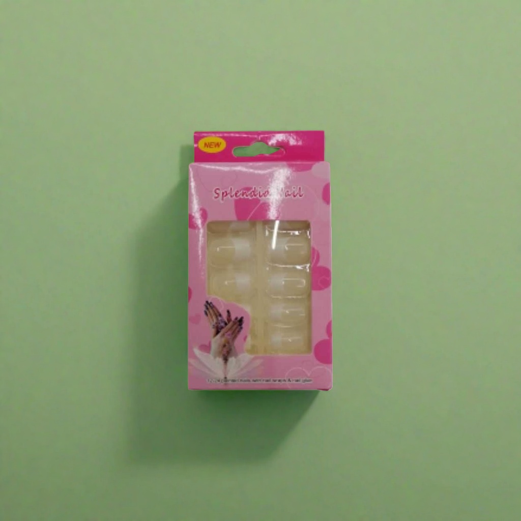 Pink packaging box, fake nail kit, nail art tool set, home beauty care products Application Scenario