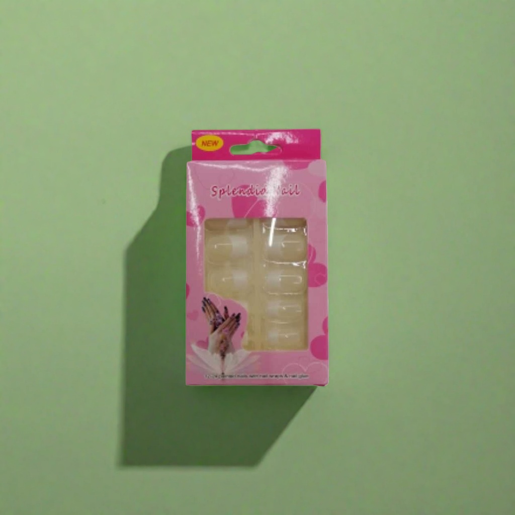 Pink packaging box, fake nail kit, nail art tool set, home beauty care products Specification image