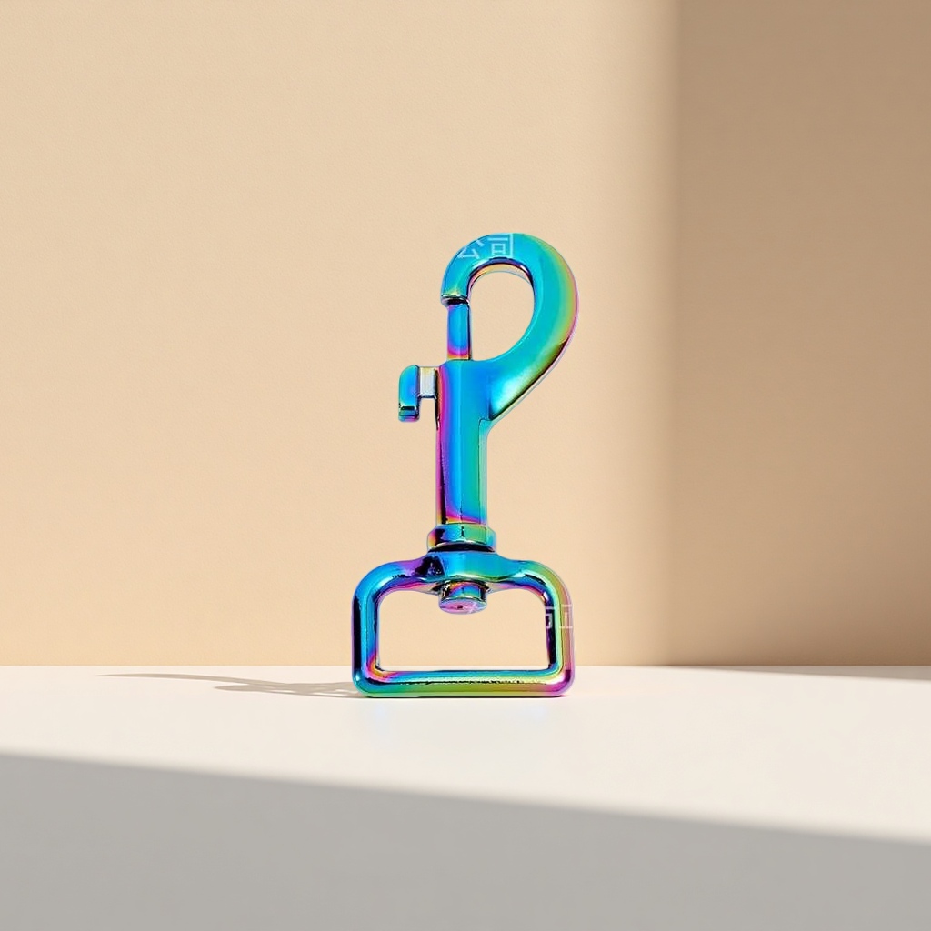 Rainbow-colored metal buckle and metal hook home storage pendant with a simple style details Picture