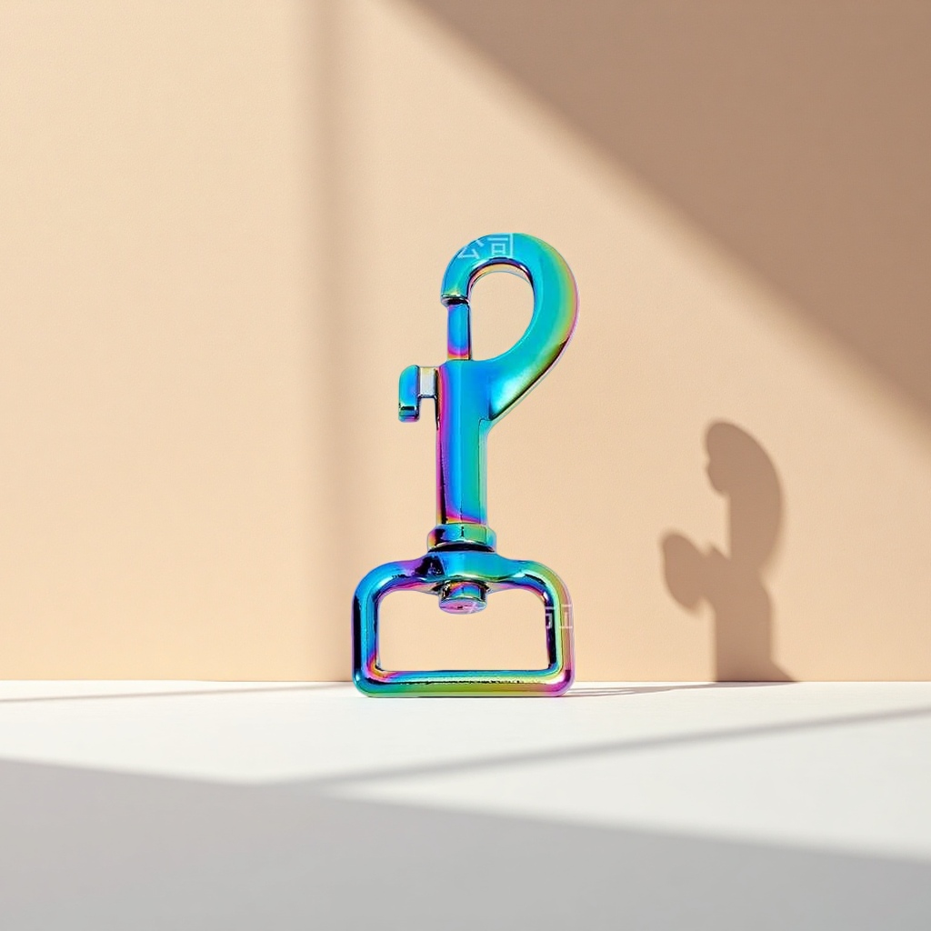 Rainbow-colored metal buckle and metal hook home storage pendant with a simple style Application Scenario