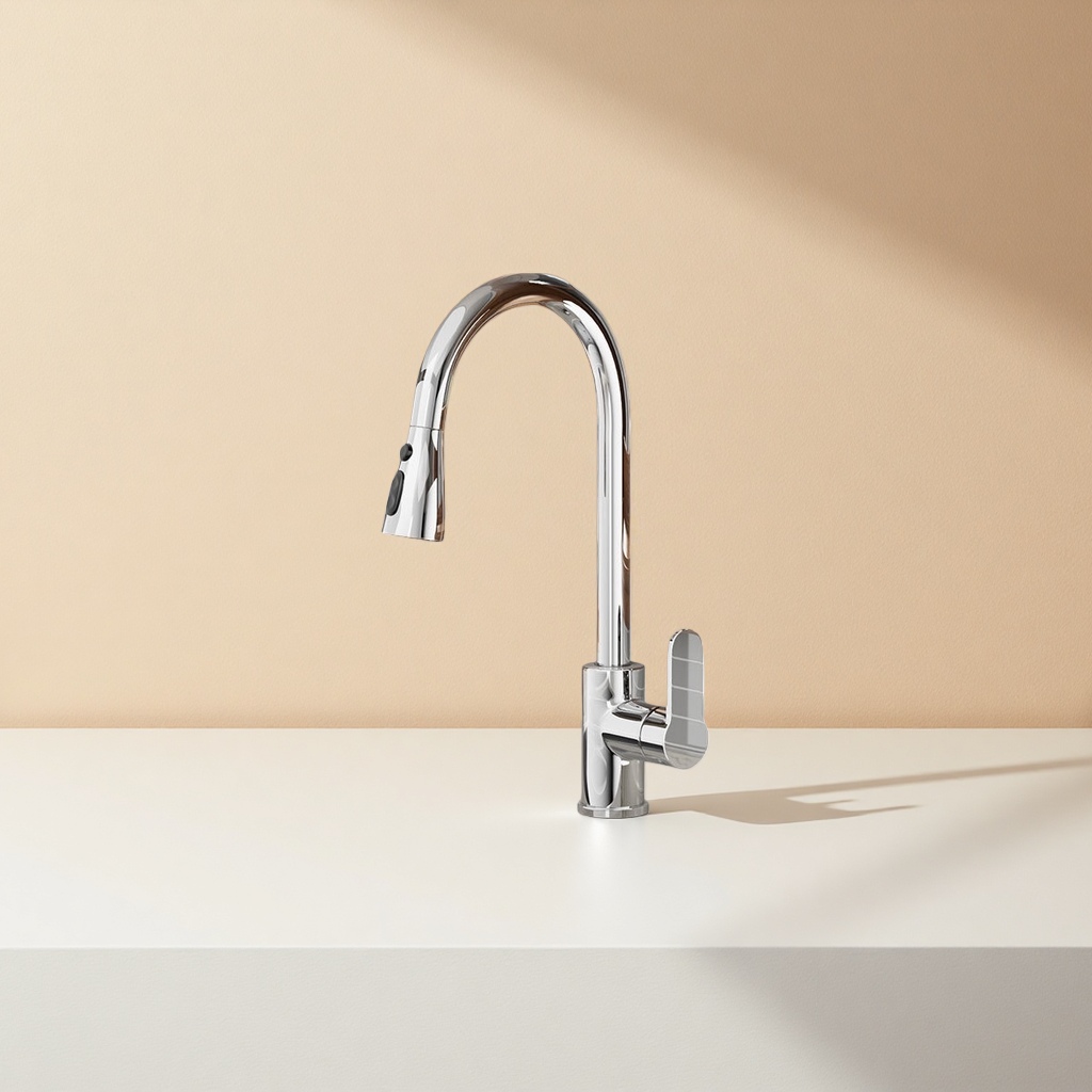 تركيب منصة من الفولاذ غير القابل للصدأ في صنبور المطبخ Specification image