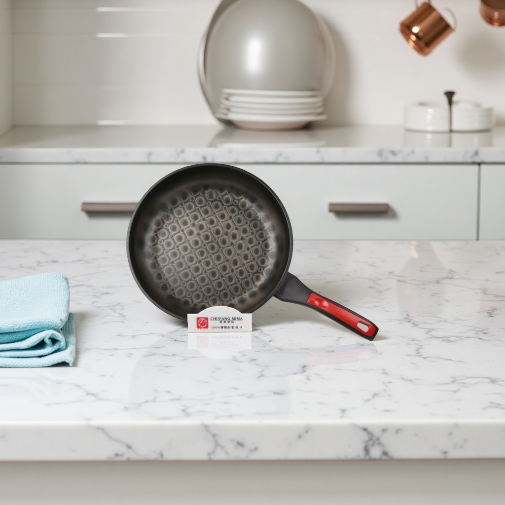 Chinese frying pan, non-stick pan, wok, household flat pan, healthy, uncoated iron pan, large capacity Specification image