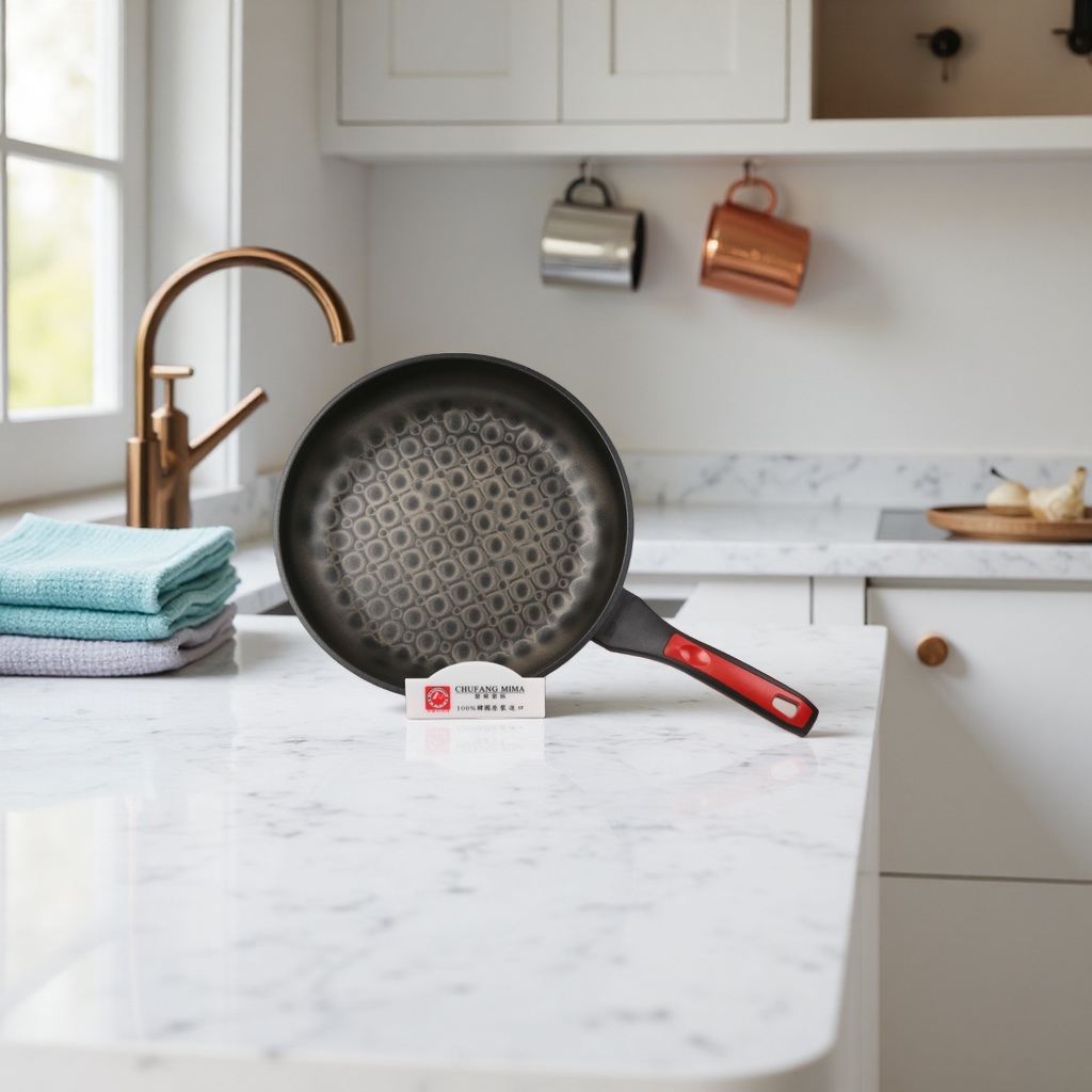 Chinese frying pan, non-stick pan, wok, household flat pan, healthy, uncoated iron pan, large capacity details Picture