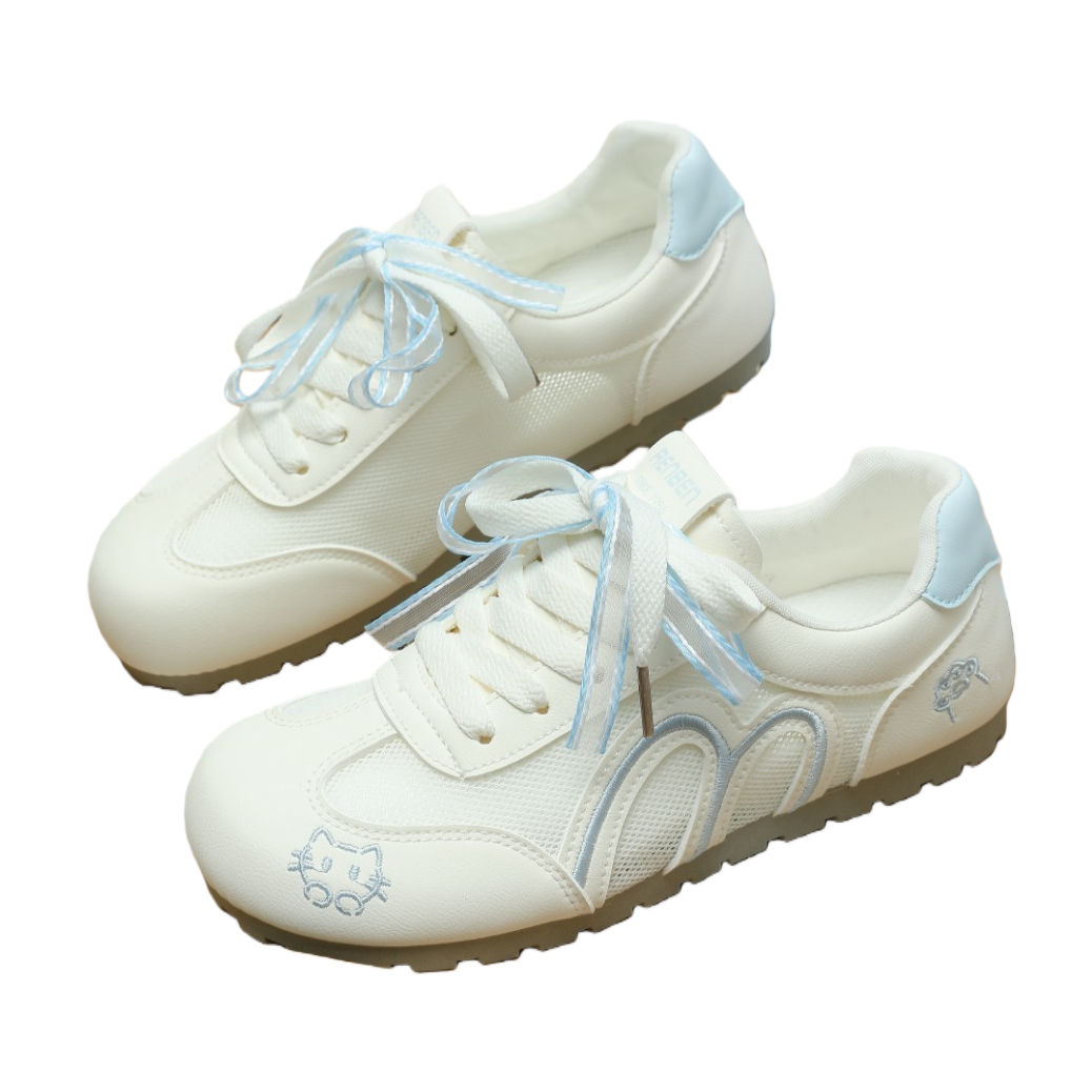 The white sports shoes are breathable, comfortable, lightweight and anti-slip, suitable for both men and women Item Picture