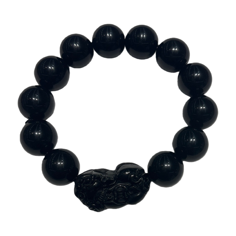 Black bead bracelet, a fashionable and simple women's bracelet Item Picture