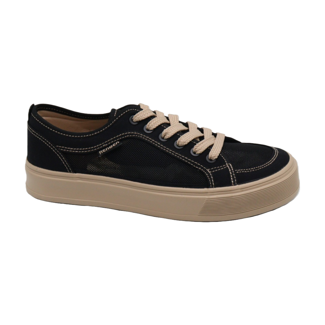 Black sports canvas shoes for men are casual, versatile, anti-slip, wear-resistant, breathable and comfortable Item Picture