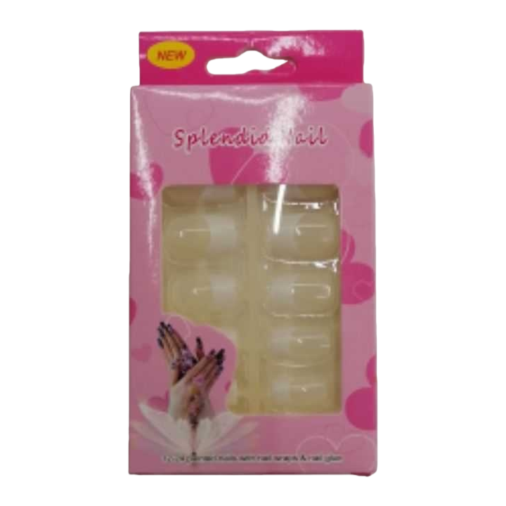 Pink packaging box, fake nail kit, nail art tool set, home beauty care products Item Picture