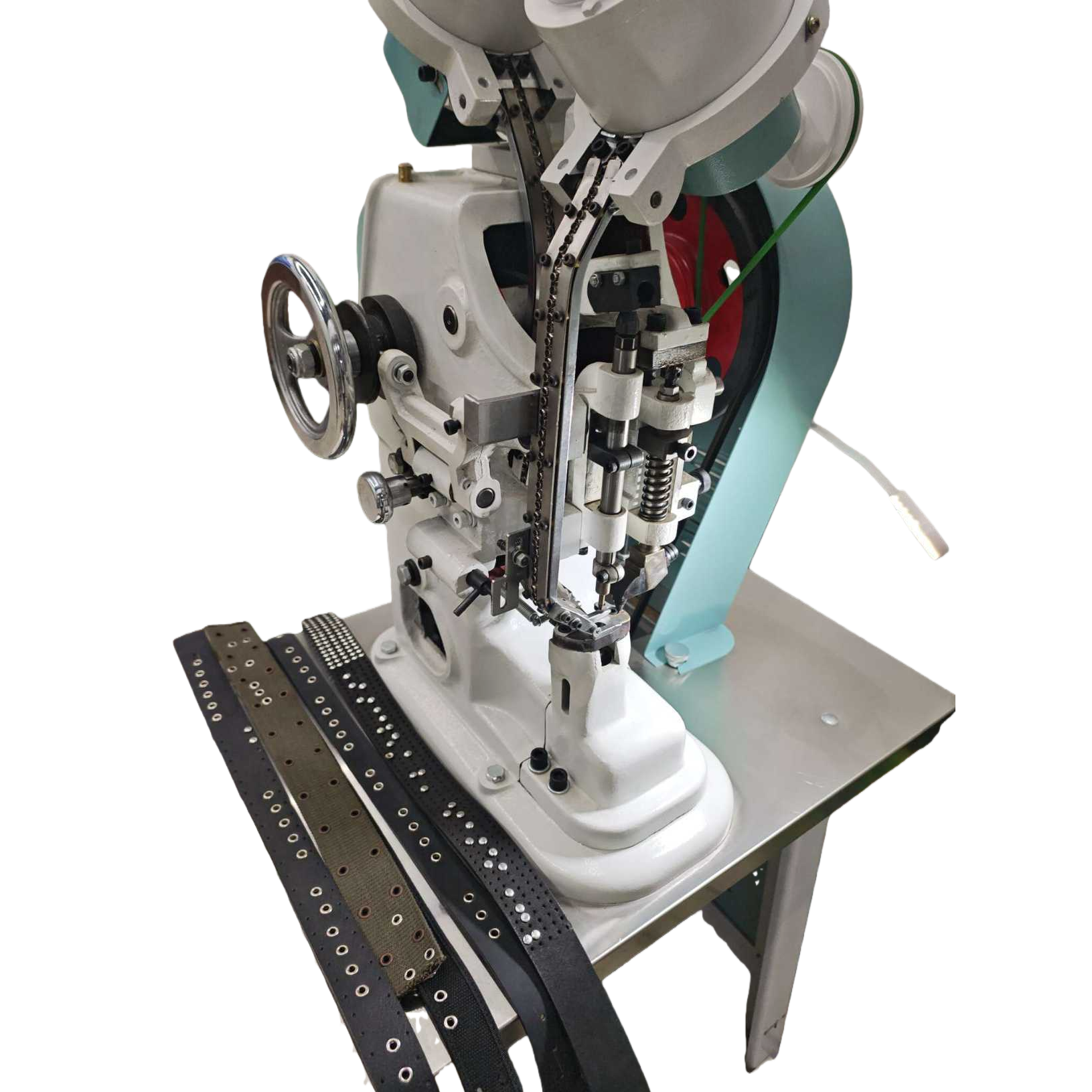 Riveting machine, chicken eye machine, automatic pneumatic riveting machine, in stock, hardware riveting machine, riveting machine for luggage and beach chairs Item Picture