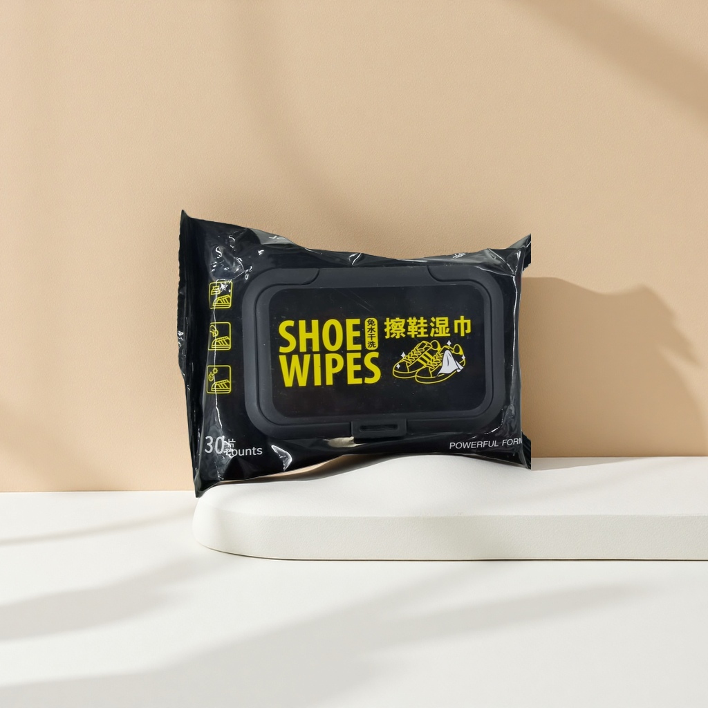 SHOE WIPES擦鞋湿巾包装袋便携去污清洁用品