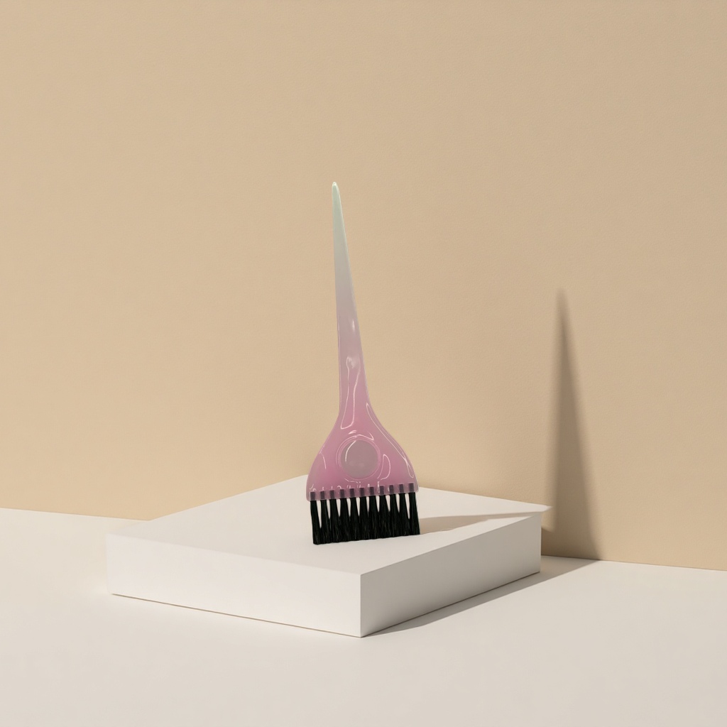 Pink hair dye brush, professional hair dyeing tool, home hair styling brush, hair dye brush Specification image