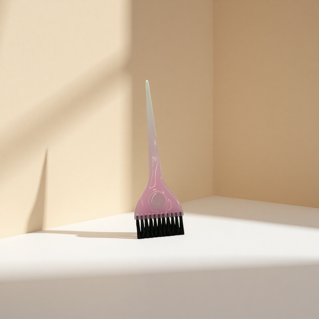 Pink hair dye brush, professional hair dyeing tool, home hair styling brush, hair dye brush Application Scenario
